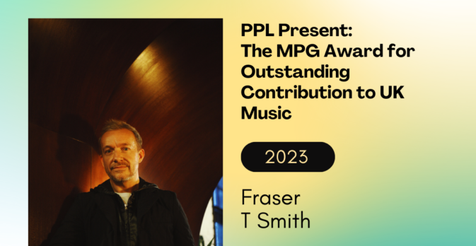 fraser t smith awarded the ppl present outstanding contribution to uk music award