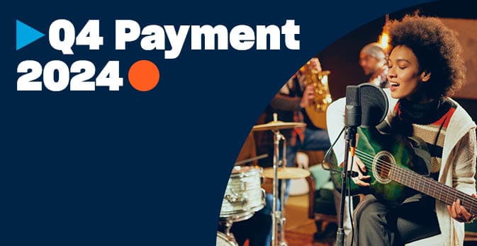 ppl distributes £45.3 million to over 137,000 performers and recording rightsholders in q4 payment