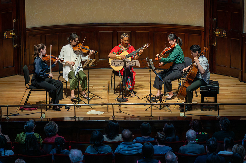 Royal Philharmonic Society - Arowah and Asaka Quartet performing at Wigmore Hall