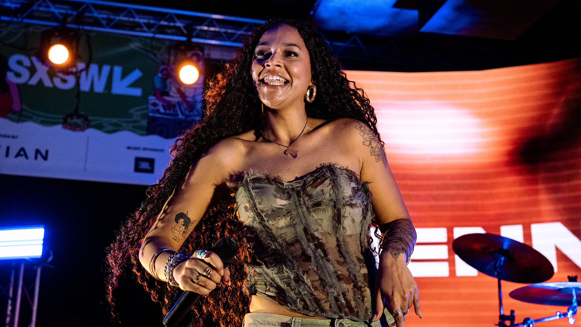 Jenna Cole performing at the BBC Introducing showcase at SXSW. Credit: Autefault