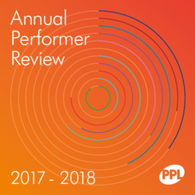 Coverpage from PPL Annual Performer Review 2017-18