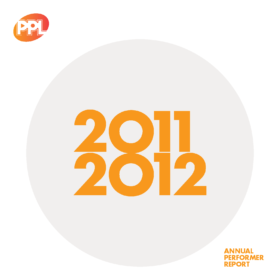 Coverpage from PPL Annual Performer Report 2011-12