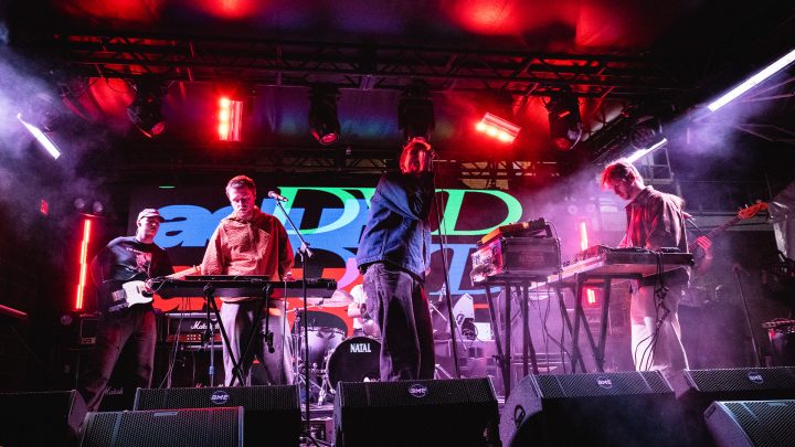 Adult DVD performing at the BBC Introducing showcase at SXSW. Credit: Autefault