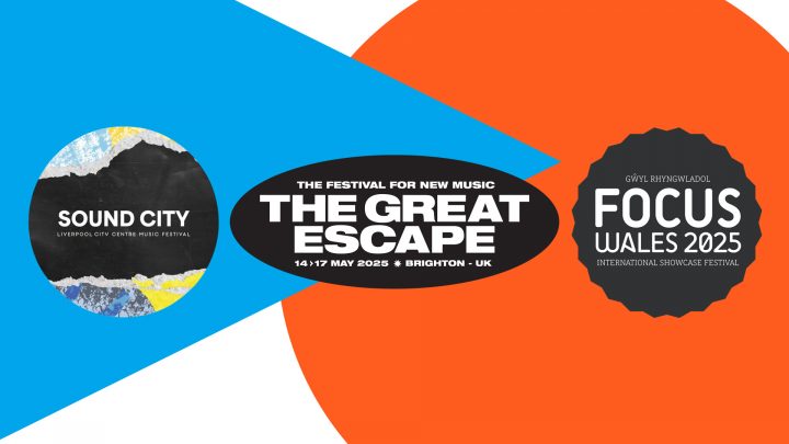 Logos for Sound City, The Great Escape, Focus Wales.